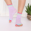 wholesale toe yoga socks toeless open toe grip socks foot